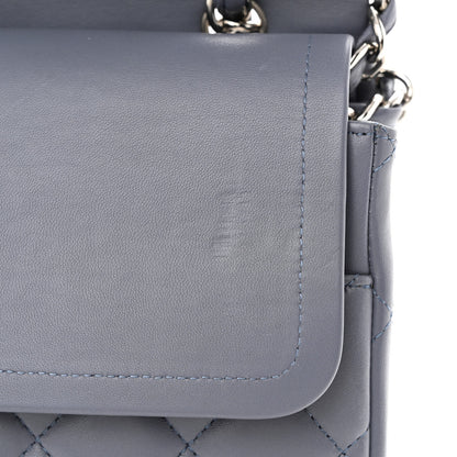 Chanel Lambskin Quilted Maxi Double Flap Light Purple 14 of 14