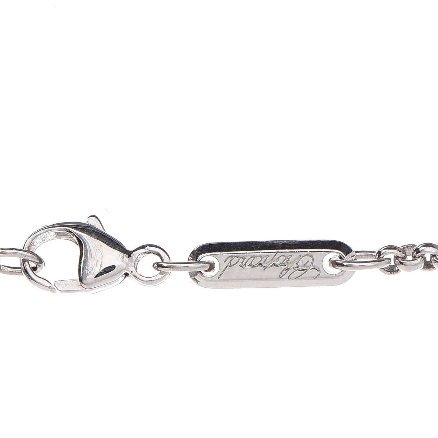 18K Yellow White Gold Diamond Chrome Necklace