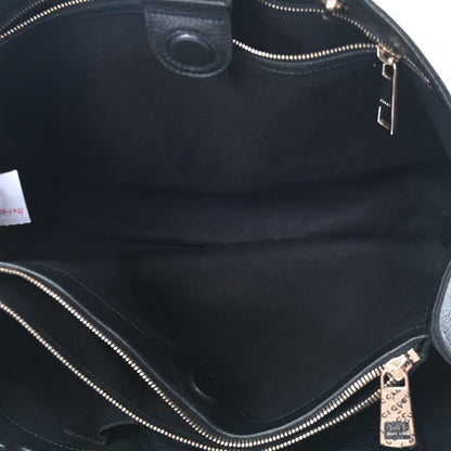 Gucci Calfskin Large Bamboo Shopper Tote Black 5 of 10