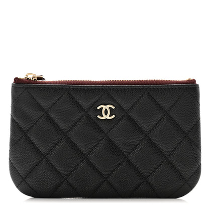 Chanel Caviar Quilted Small Cosmetic Case Black 1 of 8