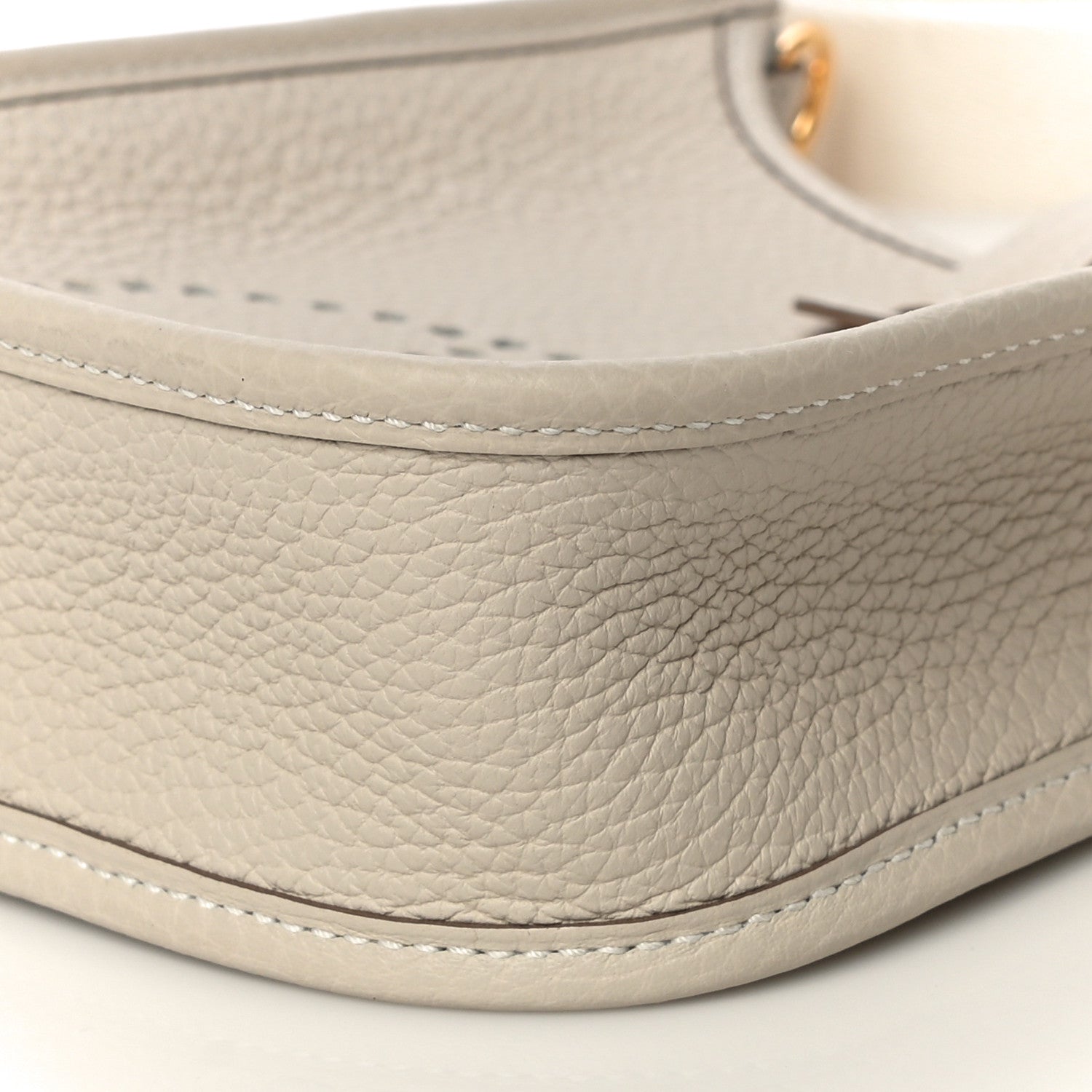 Hermes Taurillon Clemence Amazone Evelyne TPM Craie White 9 of 10