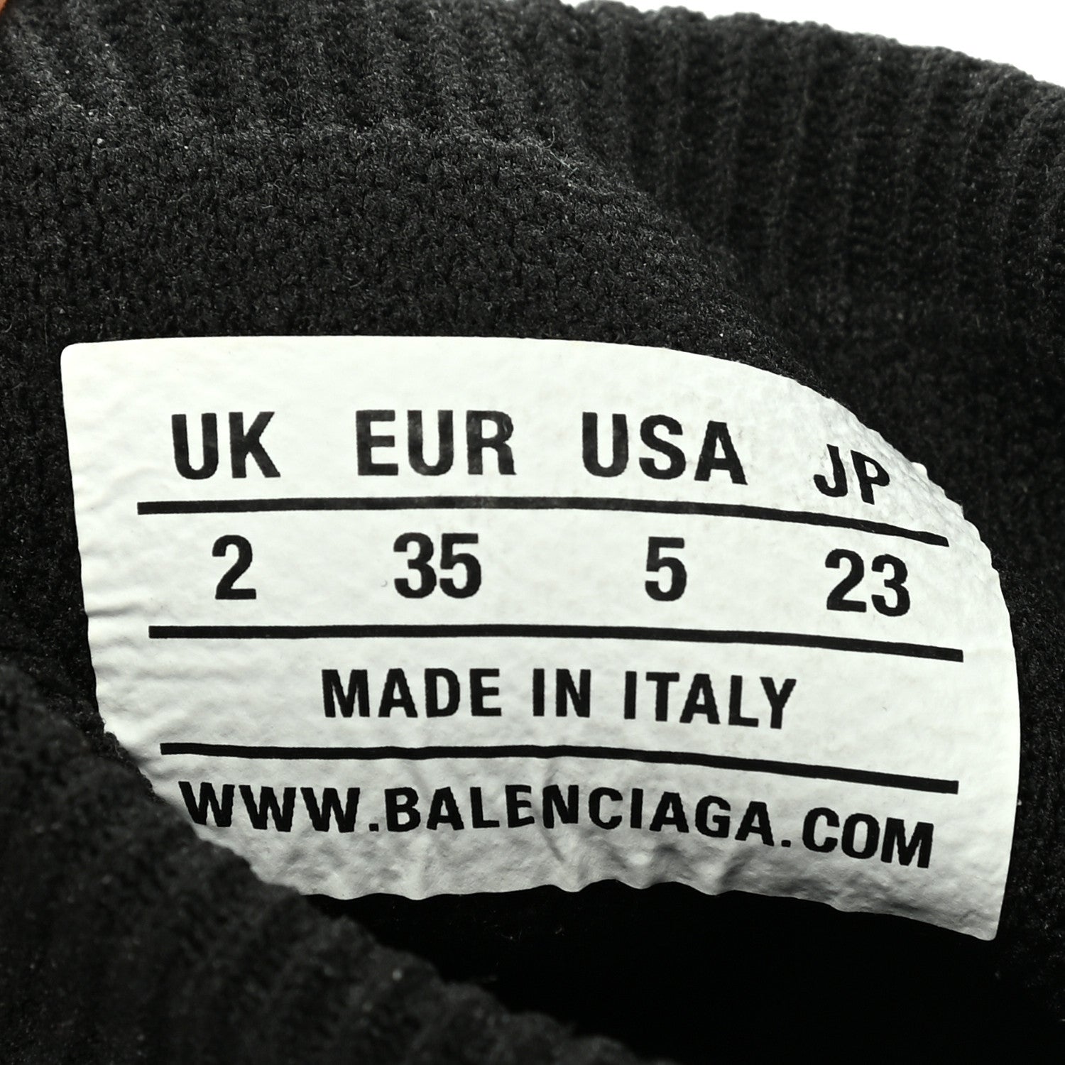 Balenciaga Neoprene Knit Womens Speed Sneakers 35 Black White 10 of 10