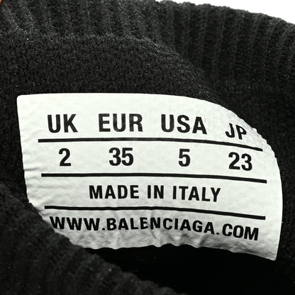 Balenciaga Neoprene Knit Womens Speed Sneakers 35 Black White 10 of 10