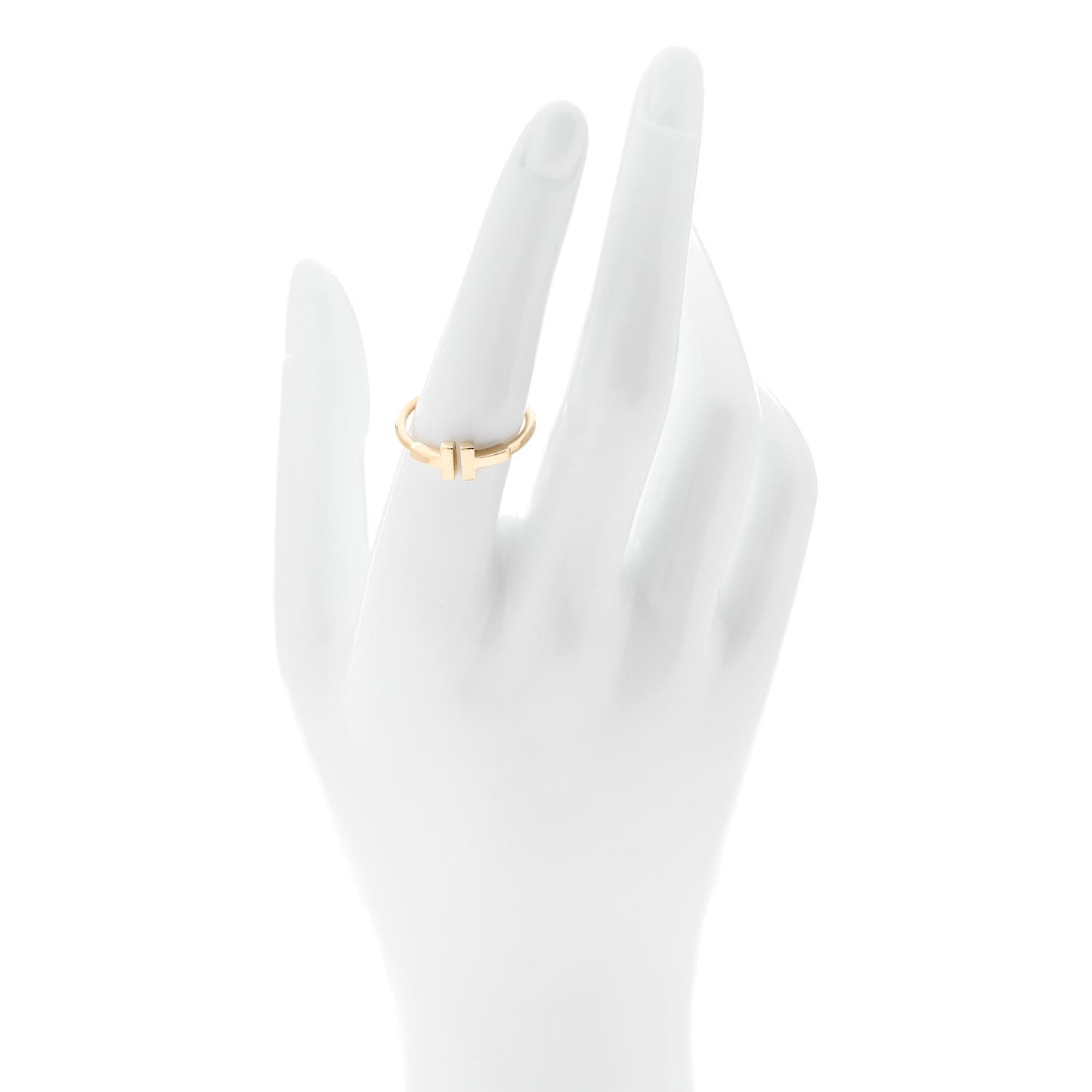 18K Yellow Gold T Wire Ring 55 7.25