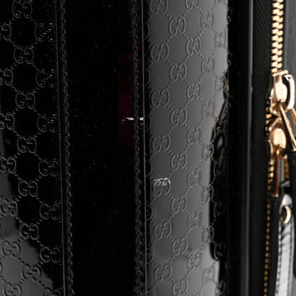 Gucci Patent Microguccissima Carry On Suitcase Black 12 of 19