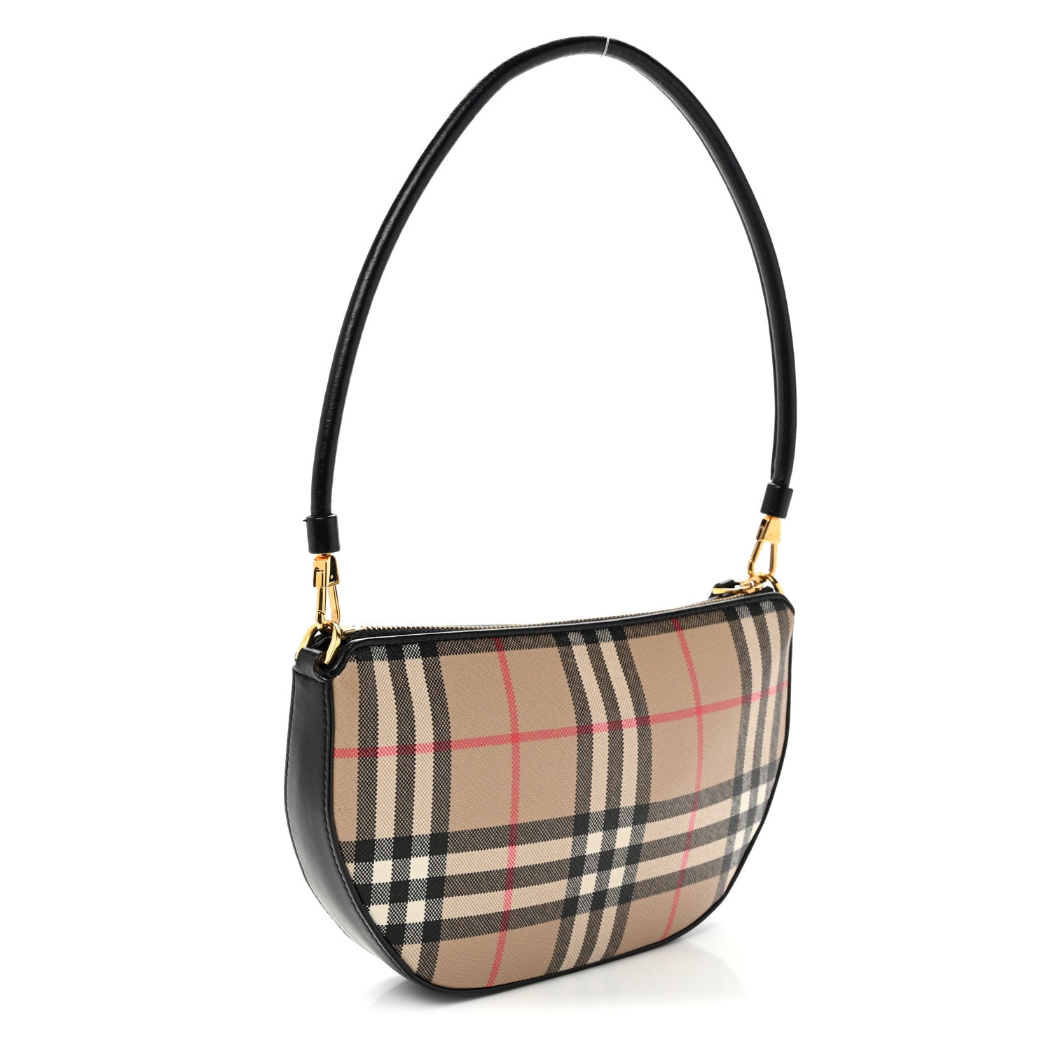 Burberry Vintage Check Calfskin Olympia Slim Pouch Archive Beige 3 of 9