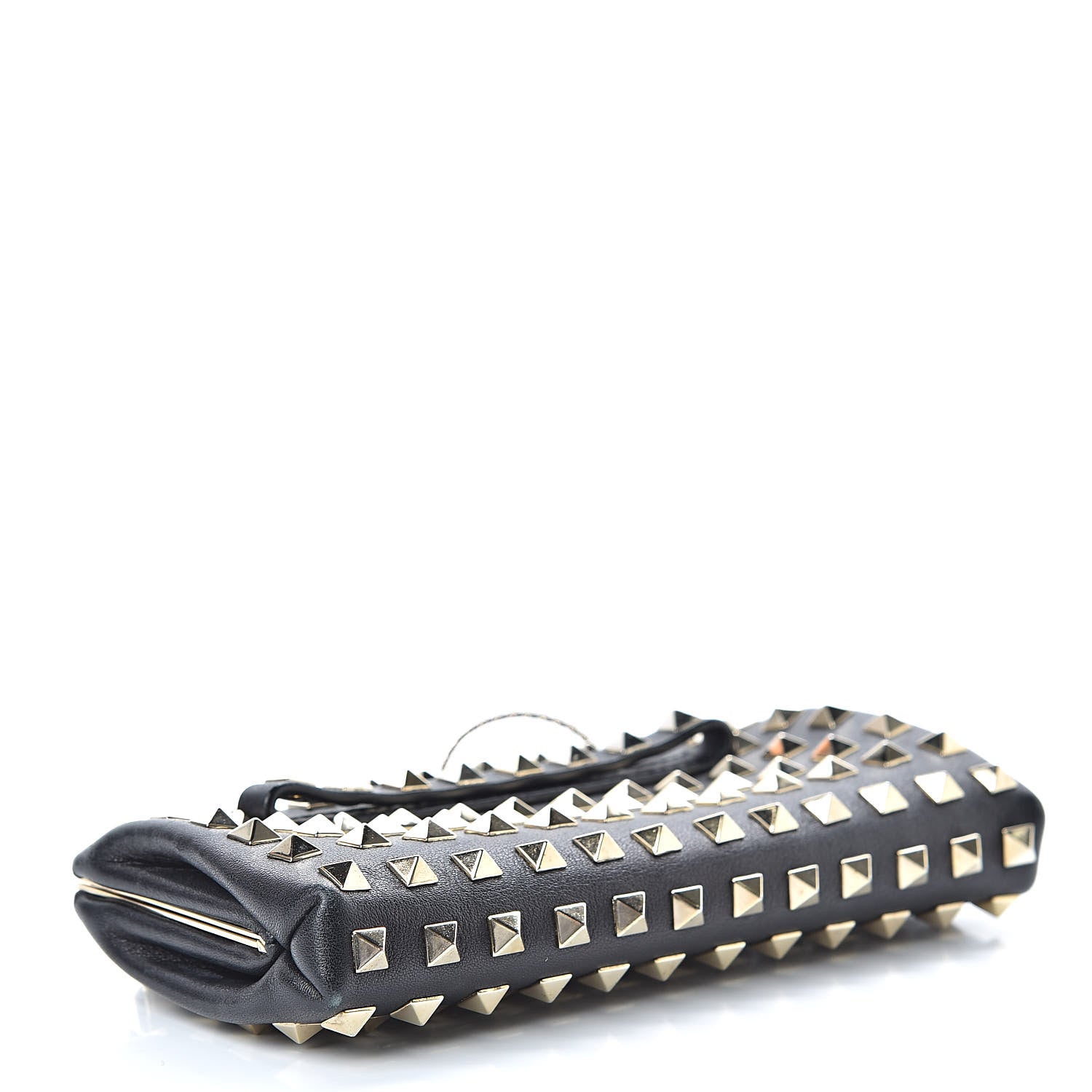 Valentino Garavani Lambskin Rockstud All Over Clutch Black 4 of 11