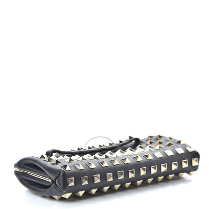 Valentino Garavani Lambskin Rockstud All Over Clutch Black 4 of 11