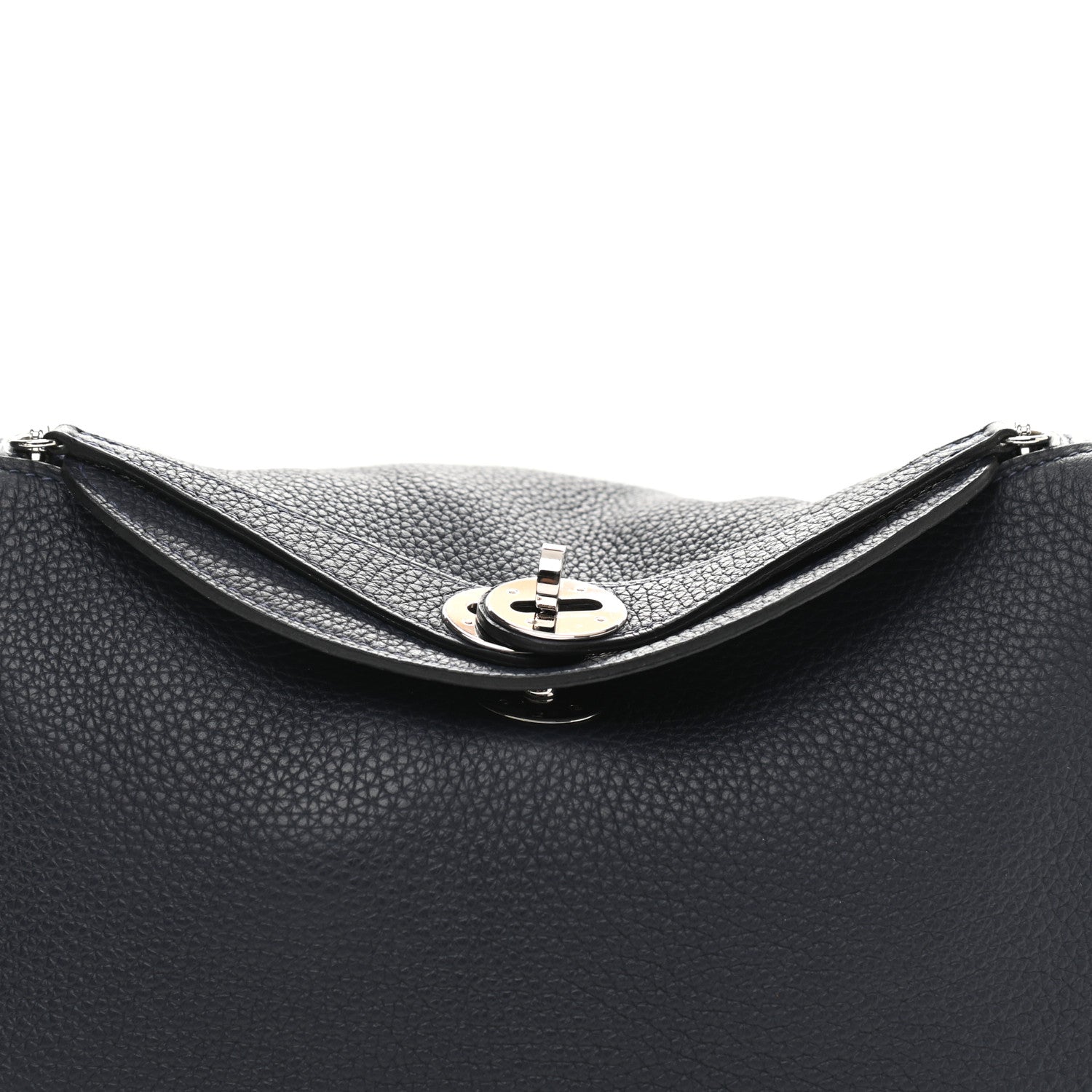 Hermes Taurillon Clemence Lindy 26 Bleu Nuit 8 of 13