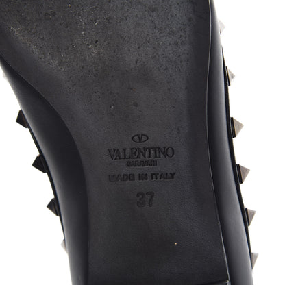 Valentino Garavani Nappa Rockstud Ballerina Flats 37 Black 9 of 9