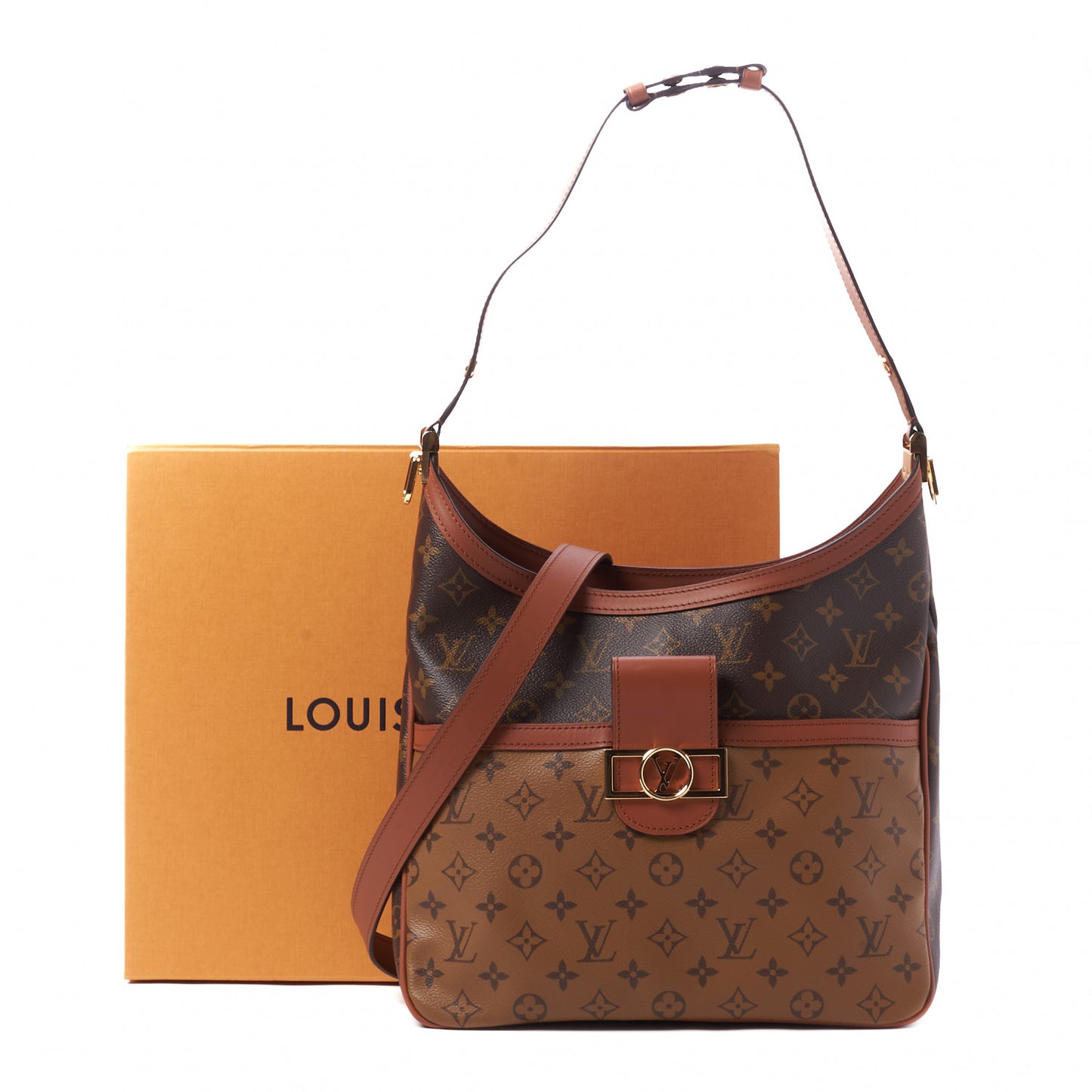Reverse Monogram Dauphine Hobo MM