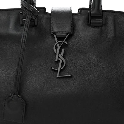 Saint Laurent Calfskin Small Monogram Cabas Black 8 of 17