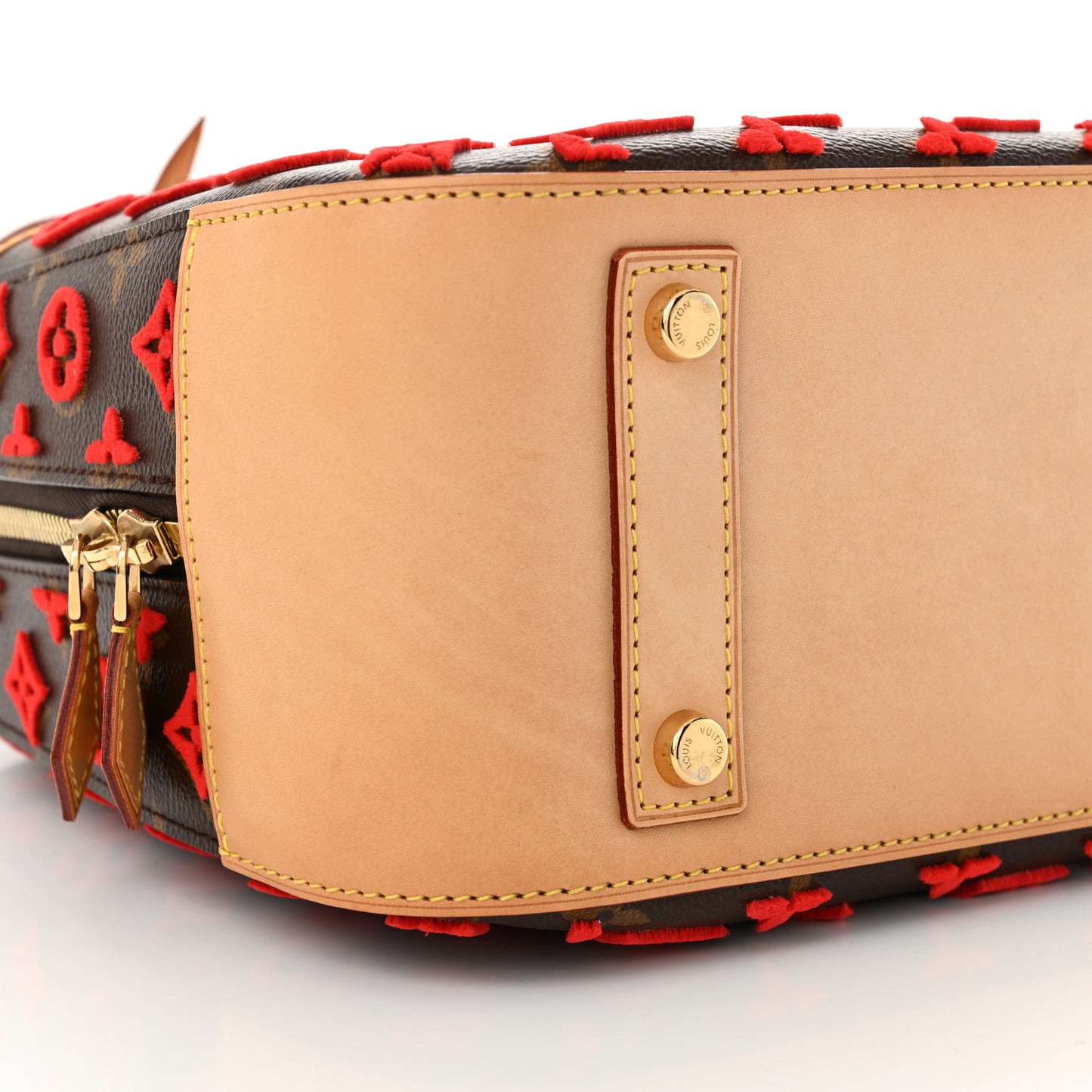 Monogram Tuffetage Deauville Cube Red