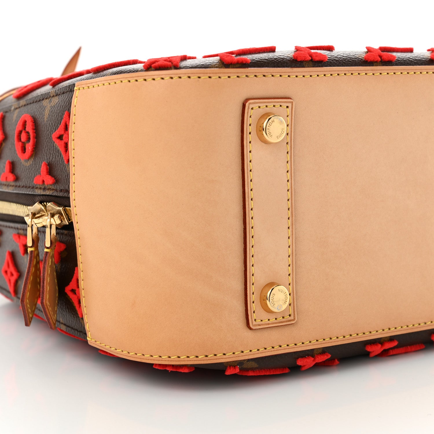 Louis Vuitton Monogram Tuffetage Deauville Cube Red 9 of 10