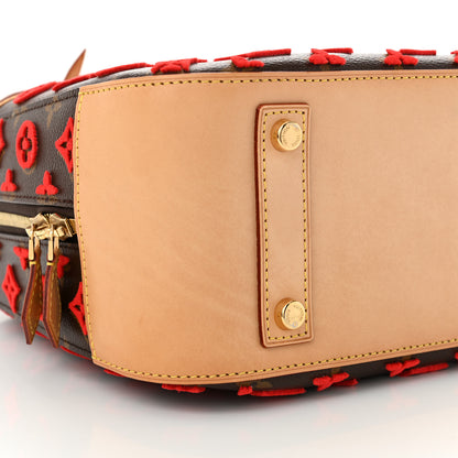 Louis Vuitton Monogram Tuffetage Deauville Cube Red 9 of 10