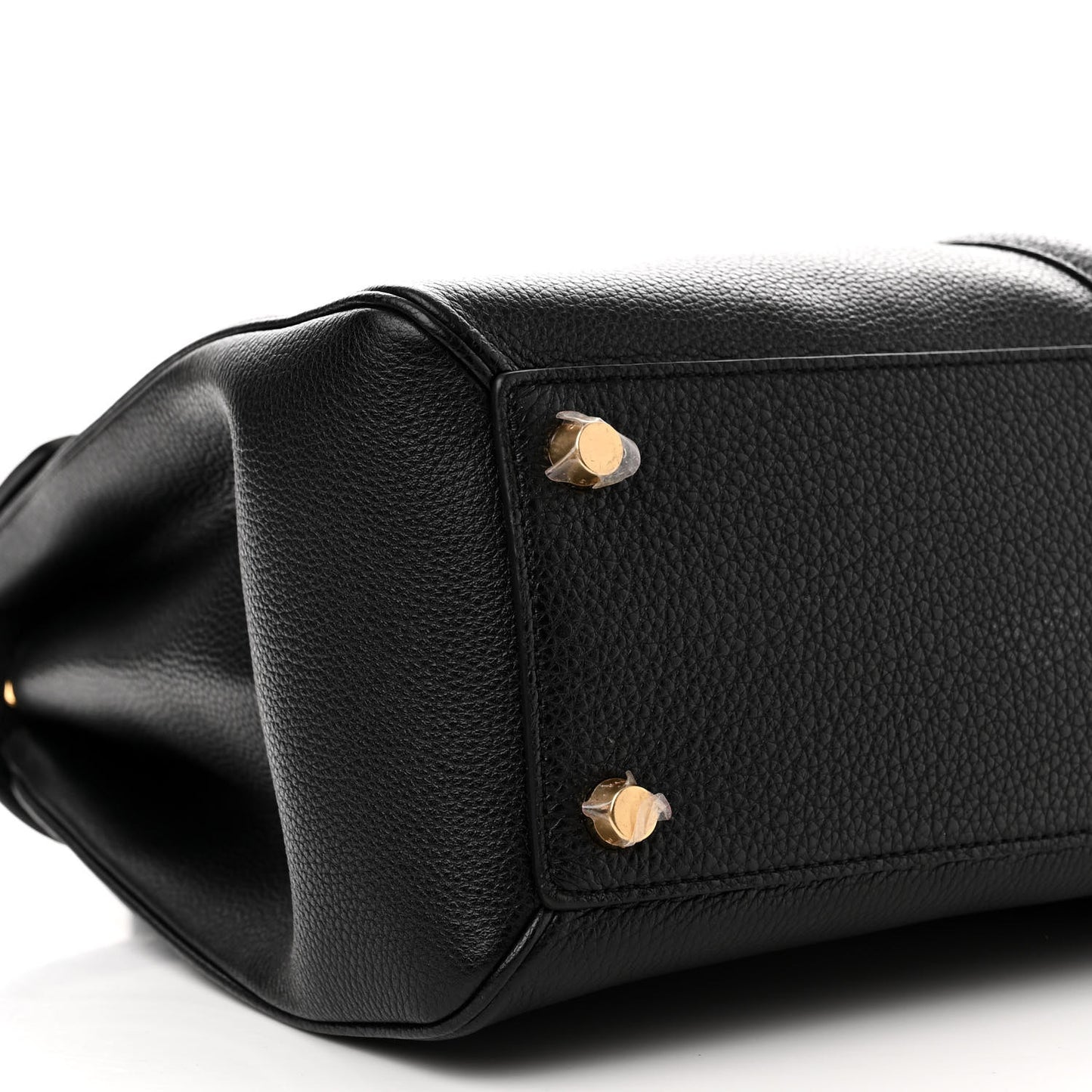 Grained Calfskin Classique 16 Top Handle Bag Black