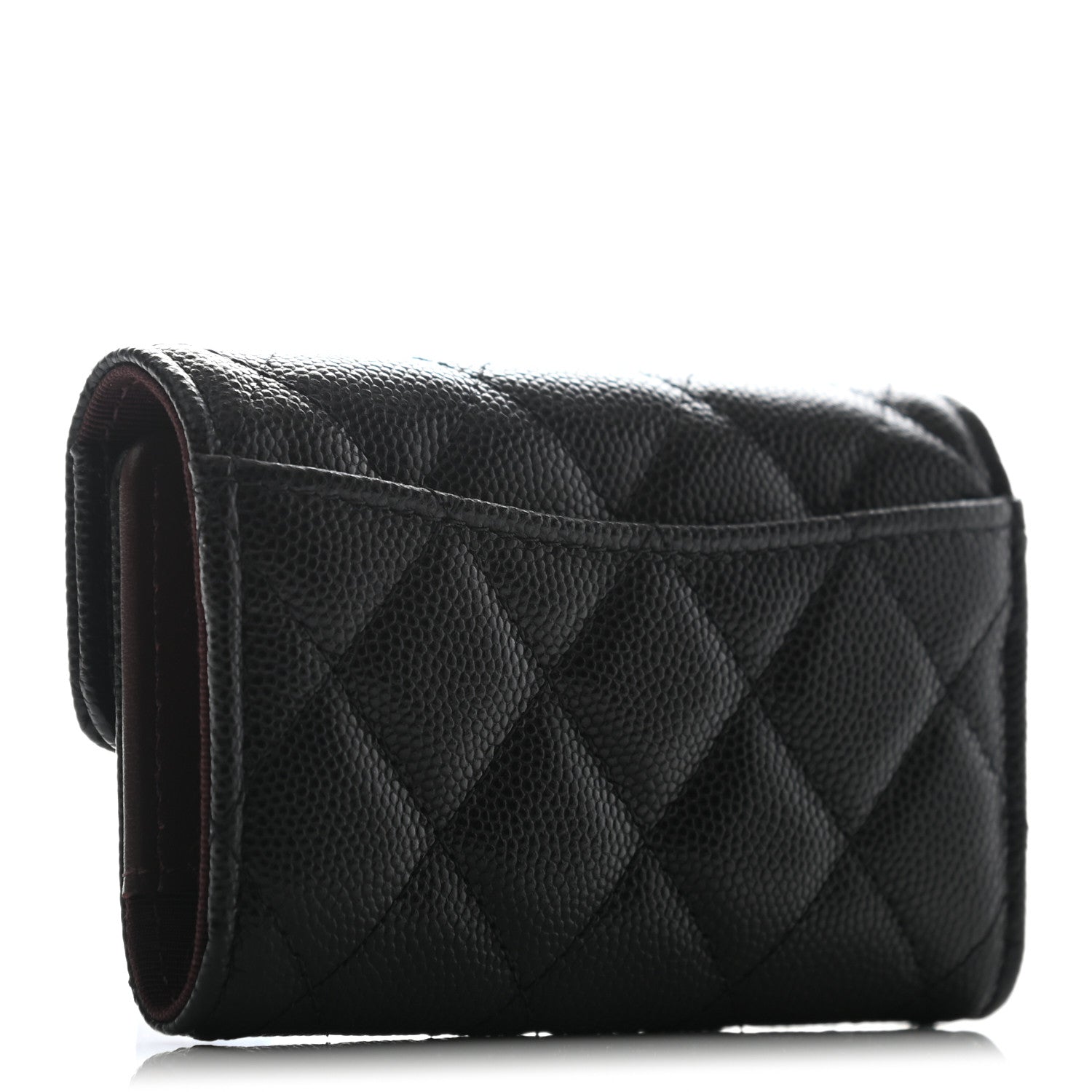 Chanel Caviar Quilted Classic 4 Key Holder Wallet Black 2 of 6