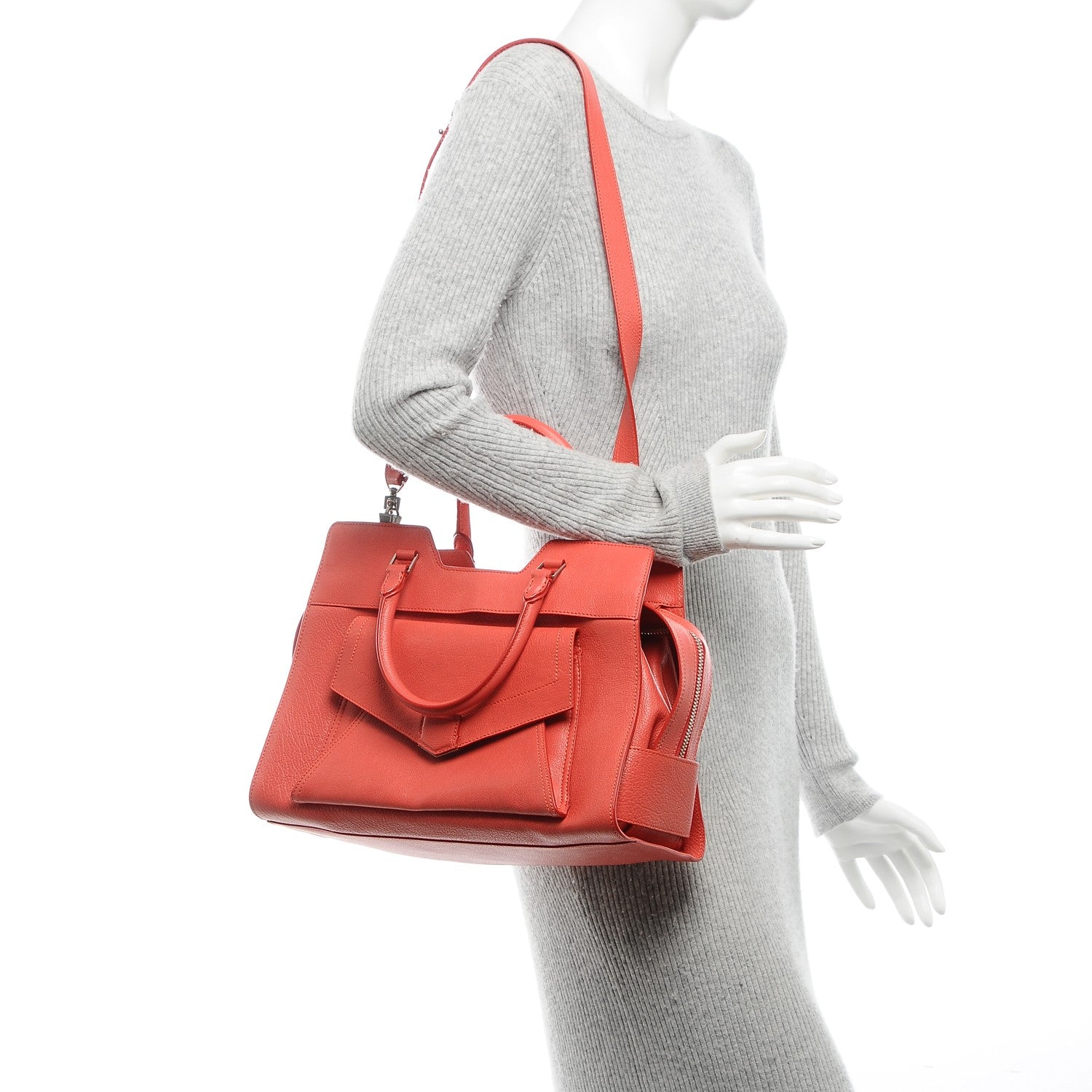 Proenza Schouler Leather PS13 Small Satchel Poppy Red 2 of 6