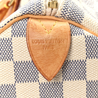 Louis Vuitton Damier Azur Speedy 30 7 of 10