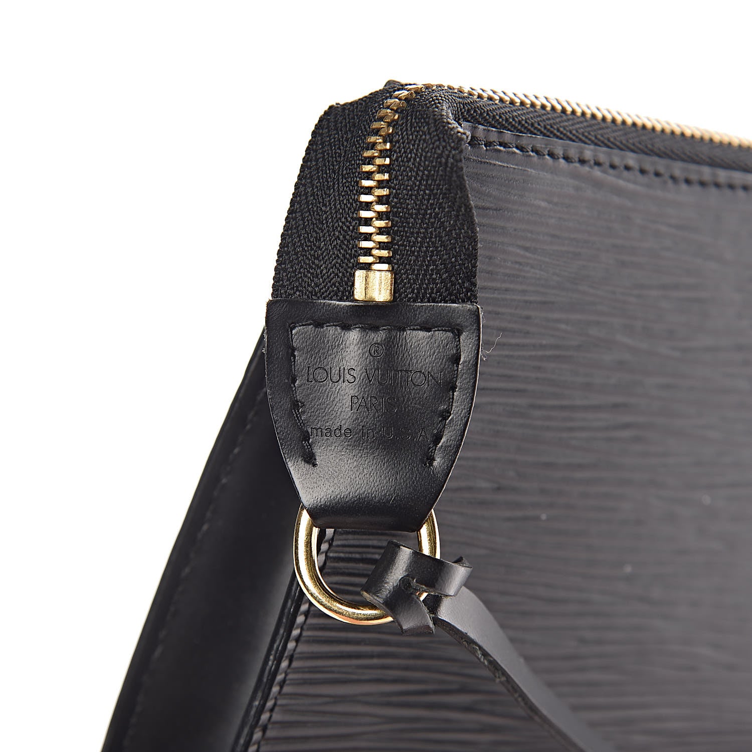 Louis Vuitton Epi Pochette Accessories 24 Black 6 of 11