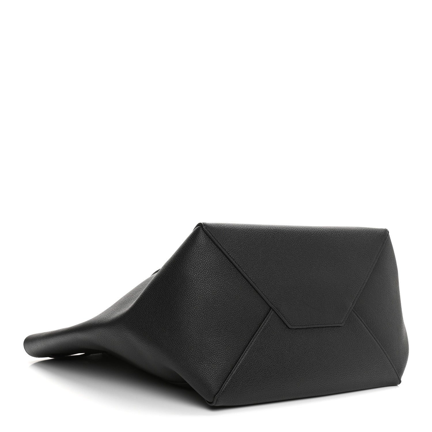 Celine Soft Grained Calfskin Medium Belt Cabas Phantom Black 7 of 17