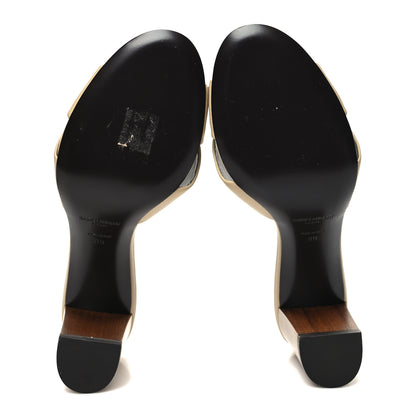 Saint Laurent Lambskin Bianca Mules 39 Beige 5 of 8
