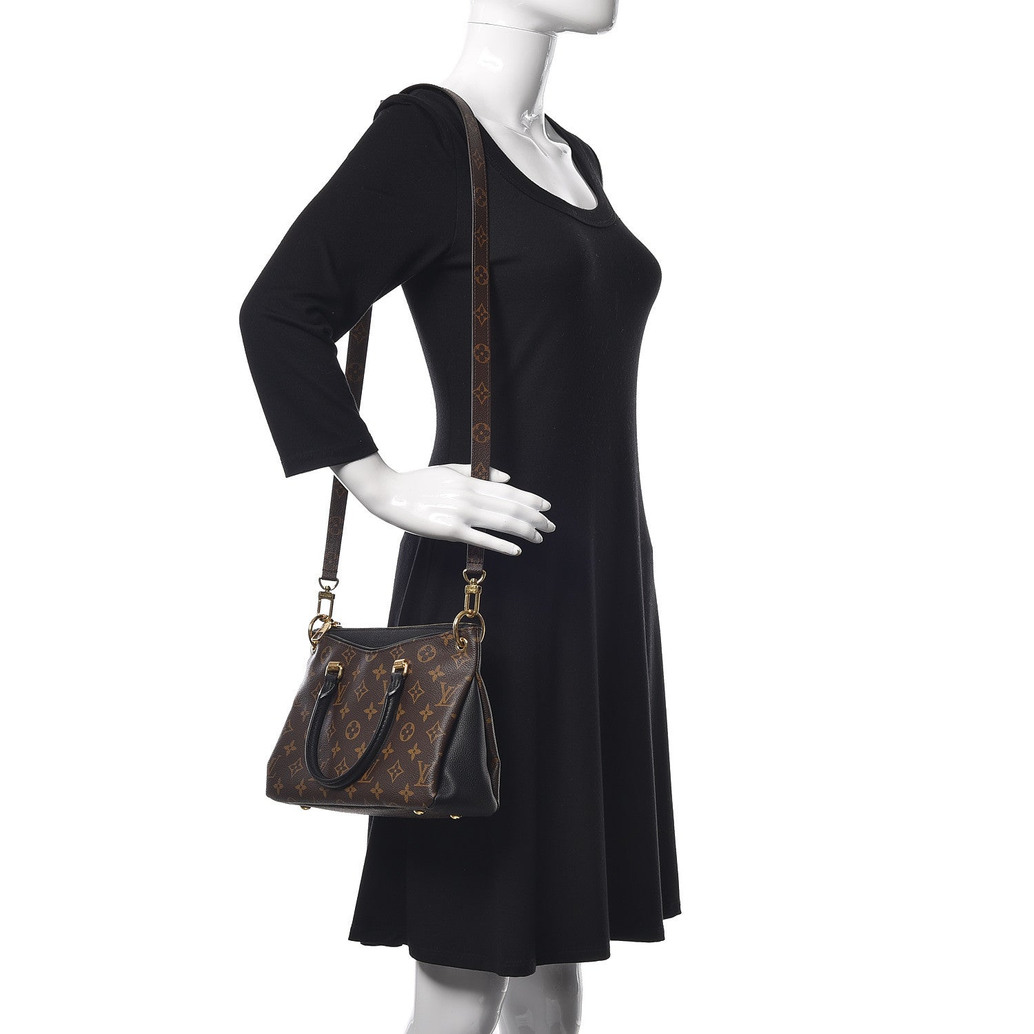 Louis Vuitton Monogram Pallas Full BB Black 2 of 9