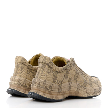 Gucci Ultralight Plume Calfskin Monogram Printed Womens Gucci Run Sneakers 35 Beige Ebony 4 of 10