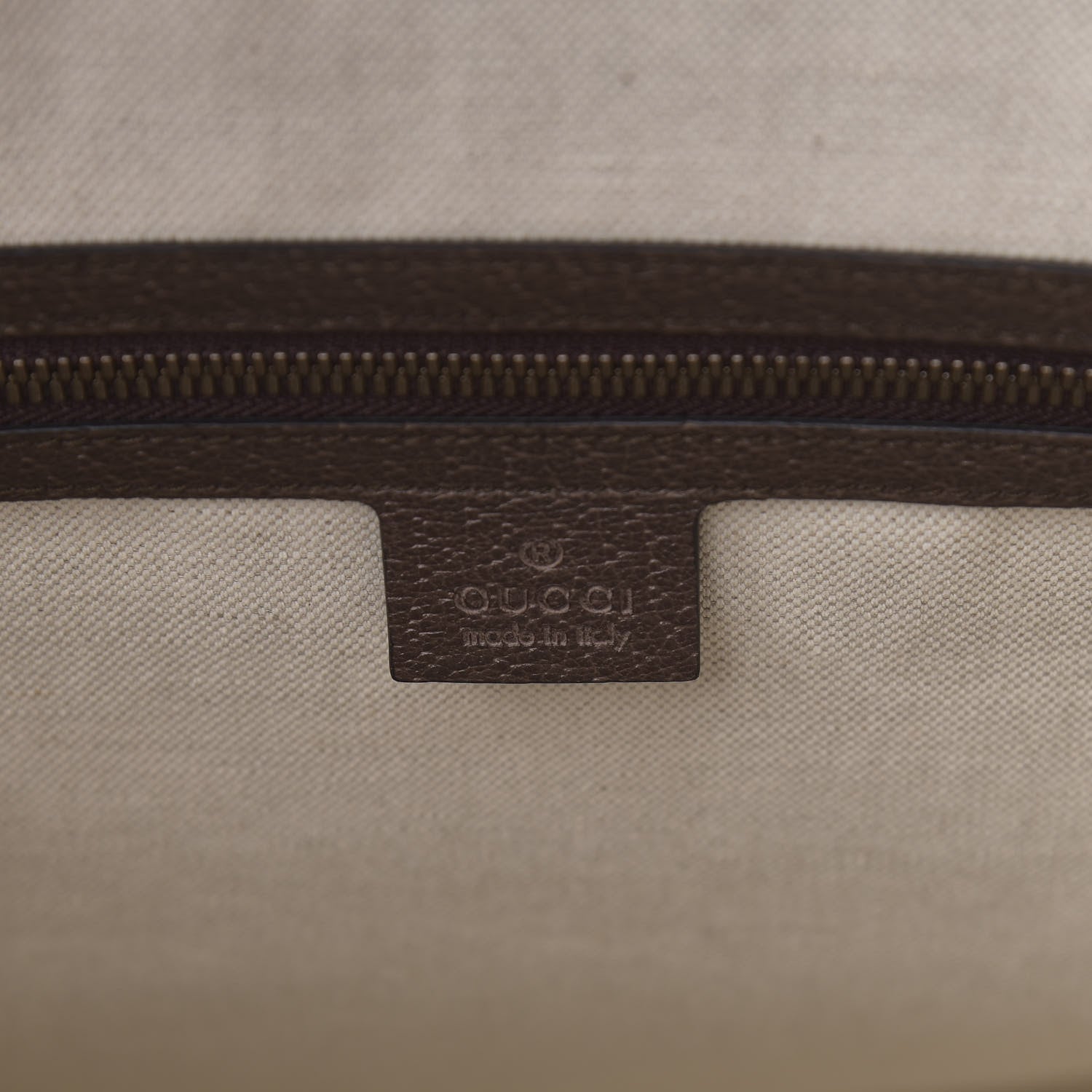 Gucci GG Supreme Monogram Textured Calfskin Web Medium Ophidia Slip Handle Tote Beige Ebony New Acero 6 of 10