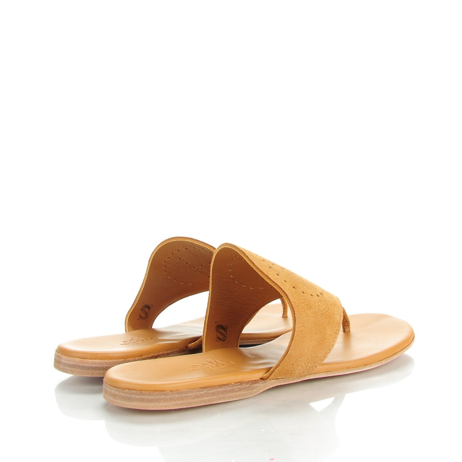 Hermes Suede Maldives Sandals 38 4 of 9