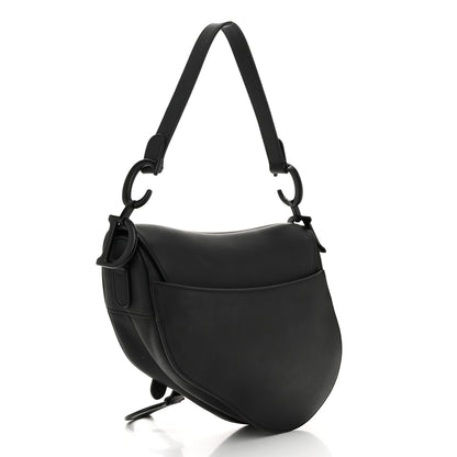 Christian Dior Ultra Matte Calfskin Saddle Bag Black 3 of 10