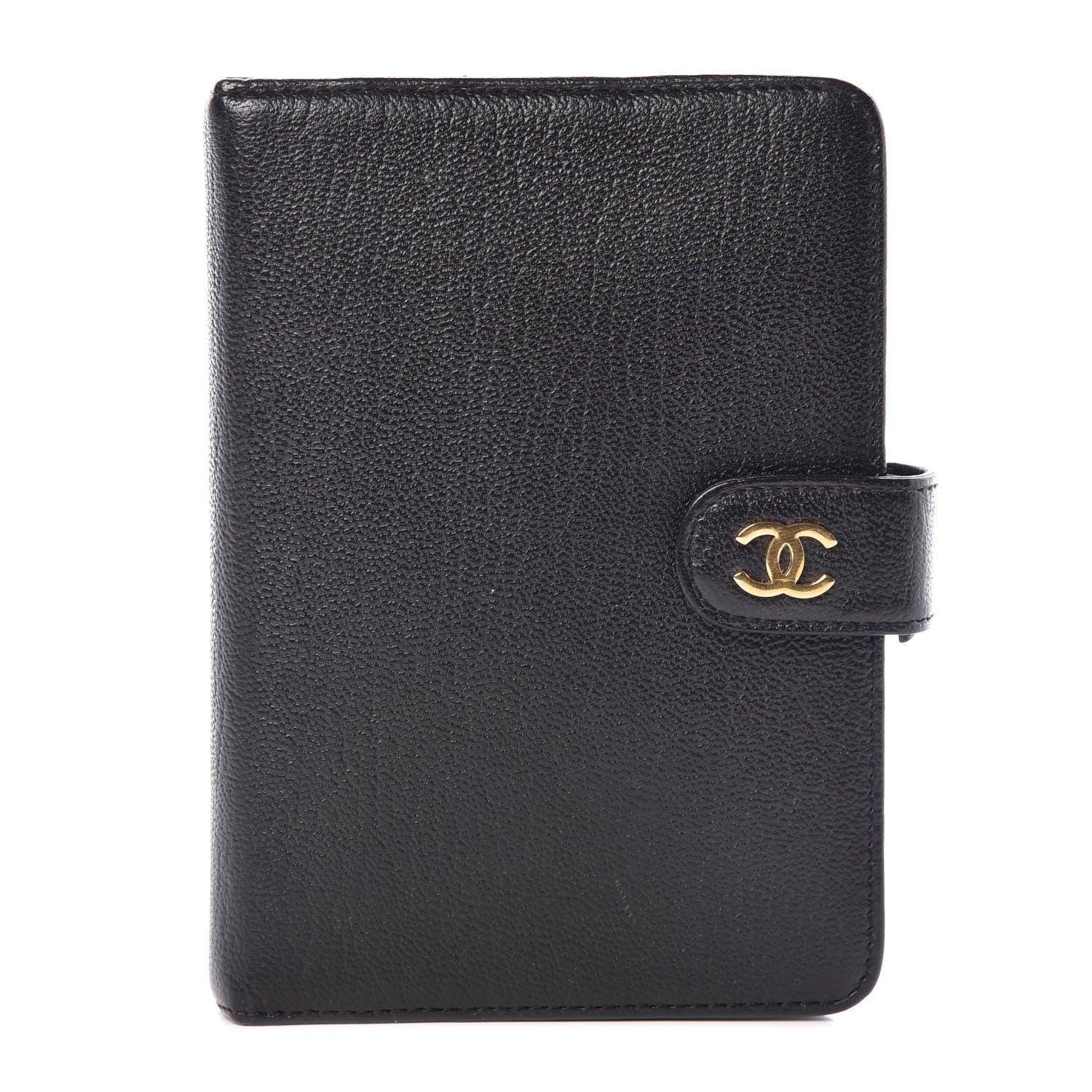Chanel Goatskin Small Ring Agenda Planner Black 1 of 7