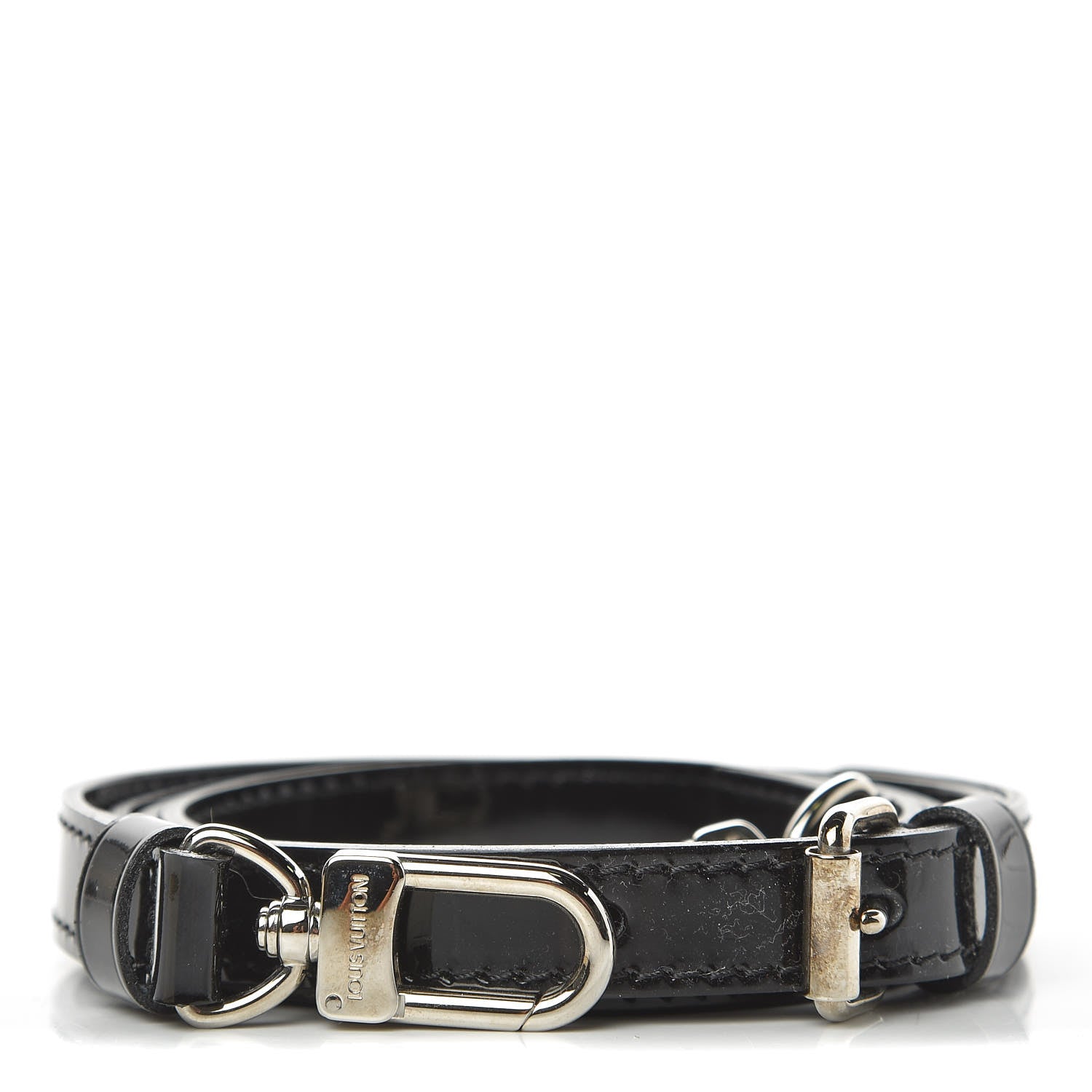 Louis Vuitton Patent 16mm Adjustable Shoulder Strap Black 1 of 4