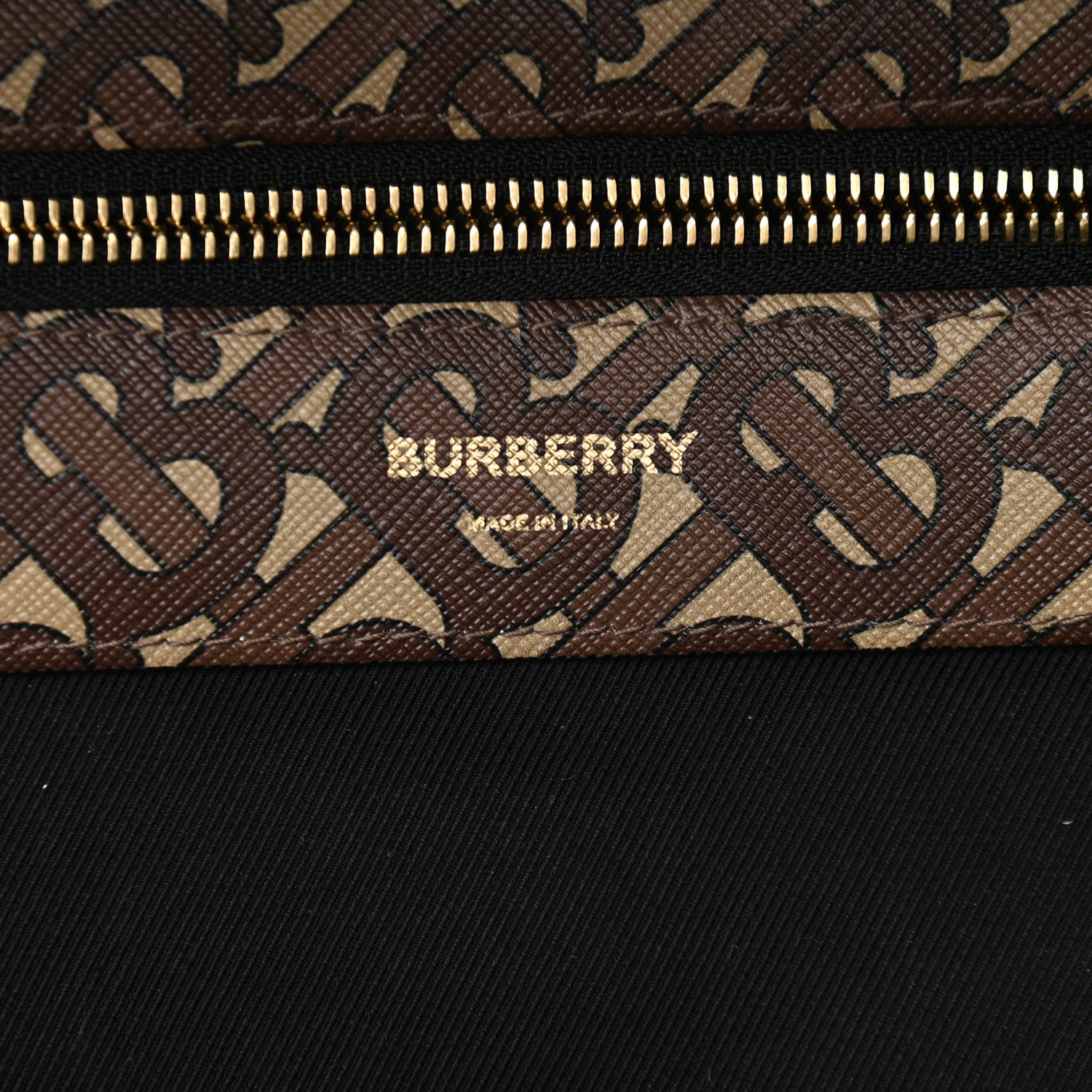 Burberry E-Canvas Monogram Stripe Backpack Bridle Brown 5 of 9