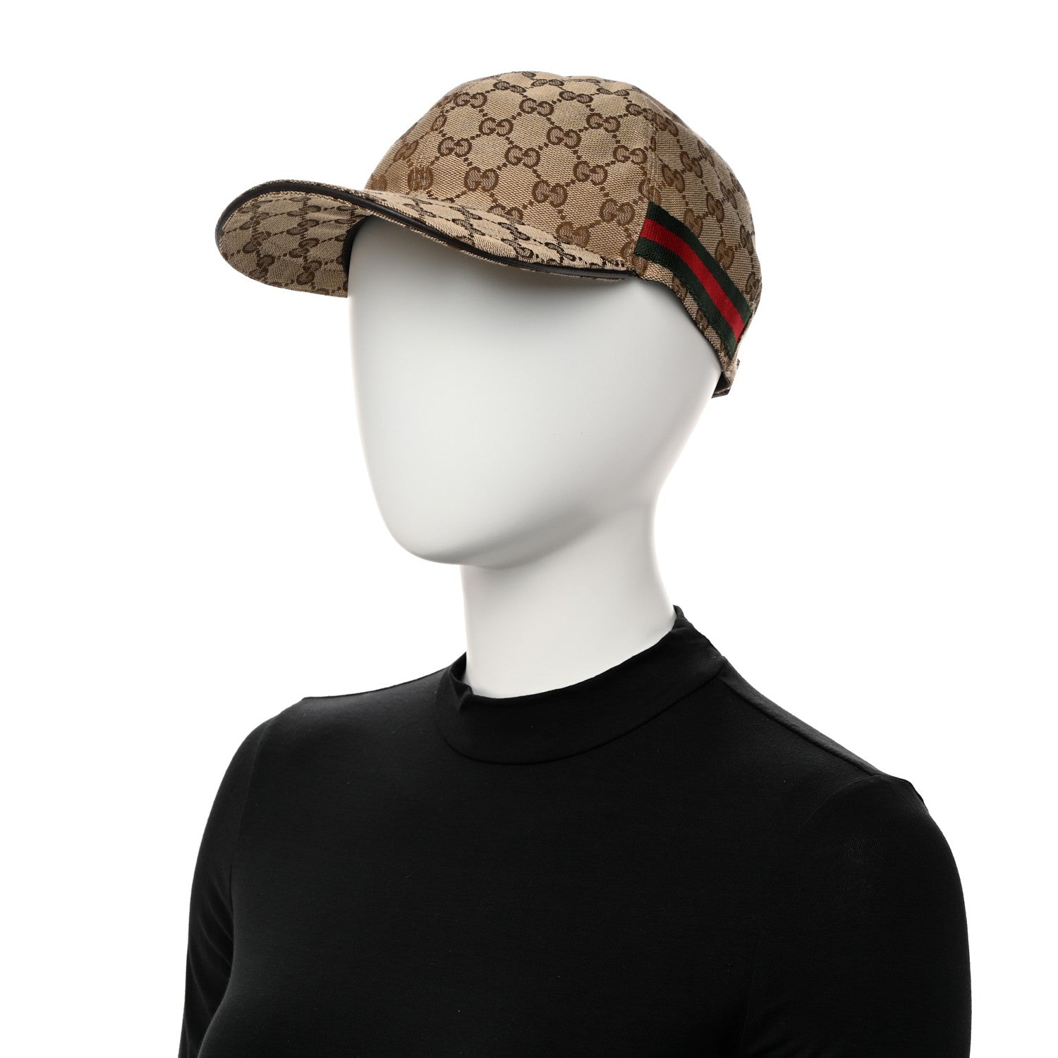 Gucci Monogram Web Baseball Hat XL Beige Cocoa 2 of 9