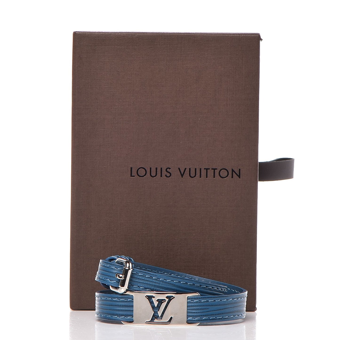 Epi Sign It Bracelet Cyan