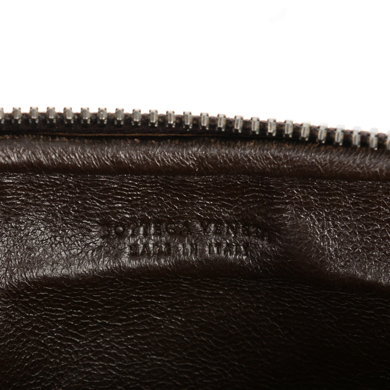Bottega Veneta Nappa Intrecciato Small Zip Around Pouch Ebano 6 of 6
