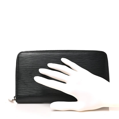 Louis Vuitton Epi Zippy Organizer Wallet Black 2 of 7