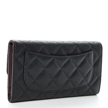 Chanel Caviar Quilted Large Flap Wallet Black 3 of 11