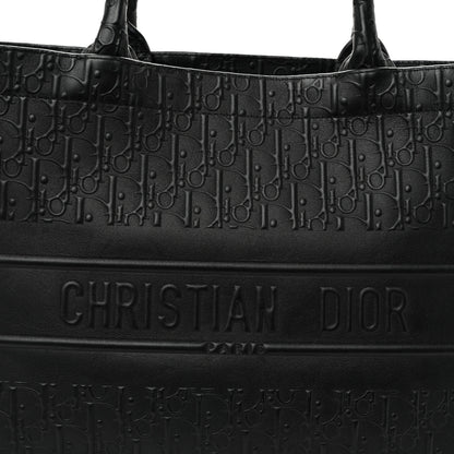 Christian Dior Oblique Calfskin Embossed Medium Book Tote Black 8 of 11
