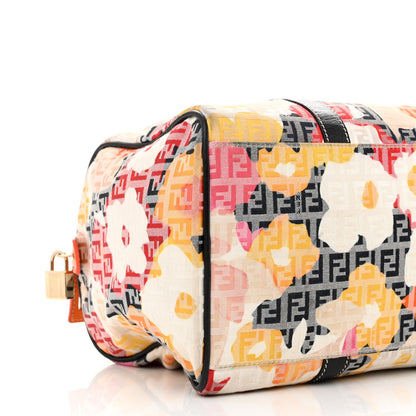 Fendi Zucchino Vitello Floral Forever Boston Beige Multicolor 9 of 10