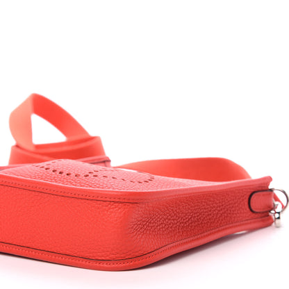 Hermes Taurillon Clemence Evelyne TPM Rouge De Coeur 9 of 11
