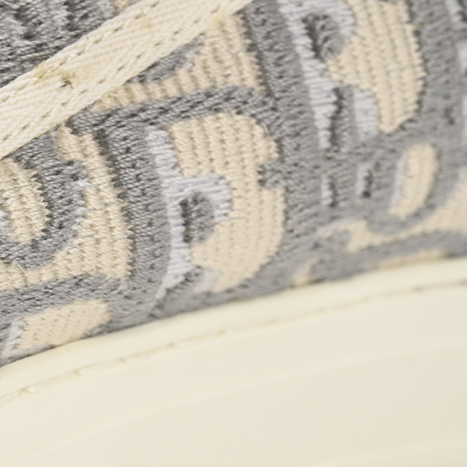 Christian Dior Canvas Oblique Walk'N'Dior Low Top Sneakers 39 Grey Stone 11 of 11