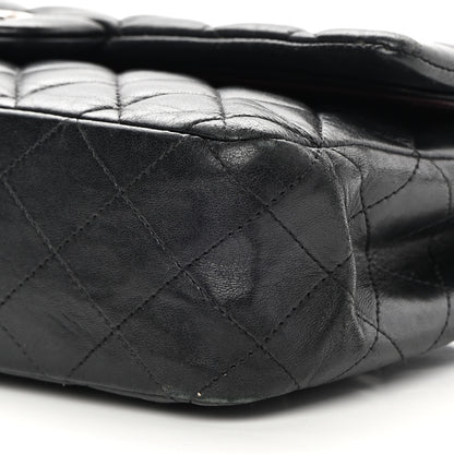Chanel Lambskin Quilted Medium Double Flap Black 10 of 21