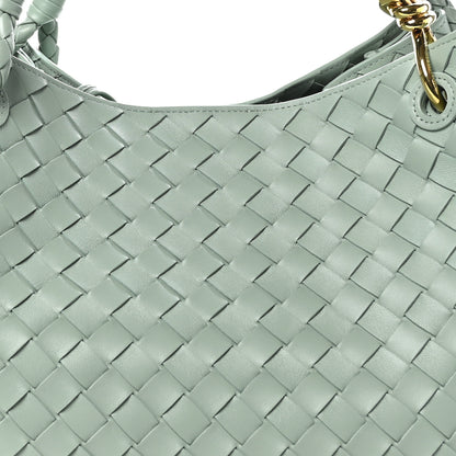 Bottega Veneta Nappa Intrecciato Large Andiamo Parachute Shoulder Bag New Sauge 8 of 12