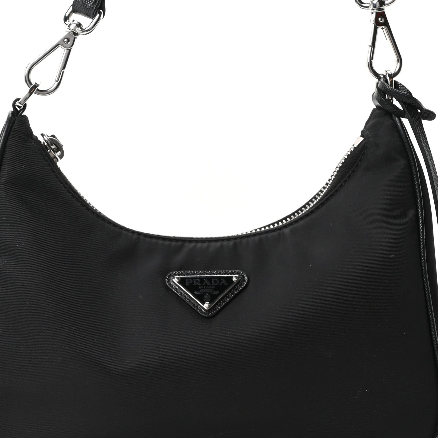 Re-Nylon Saffiano Re-Edition 2005 Shoulder Bag Black