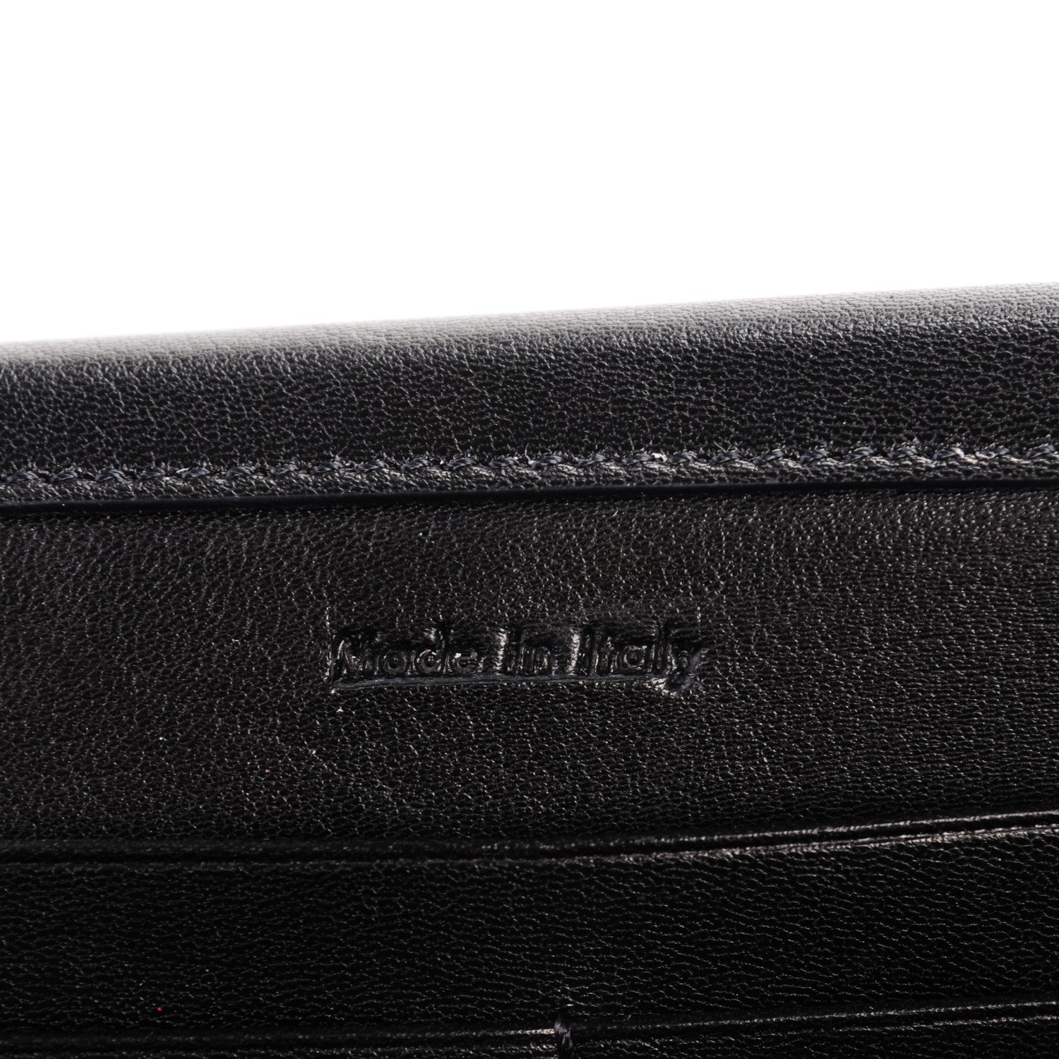 Celine Smooth Calfskin Orb Clutch Khaki 6 of 8