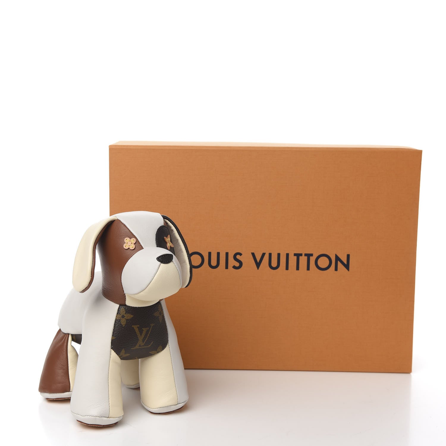 Louis Vuitton Calfskin Monogram Doudou Oscar Dog Beige 8 of 8