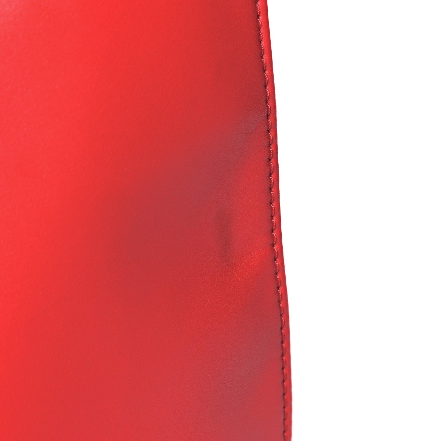 Vegan Leather Medium Shopping Bag Red