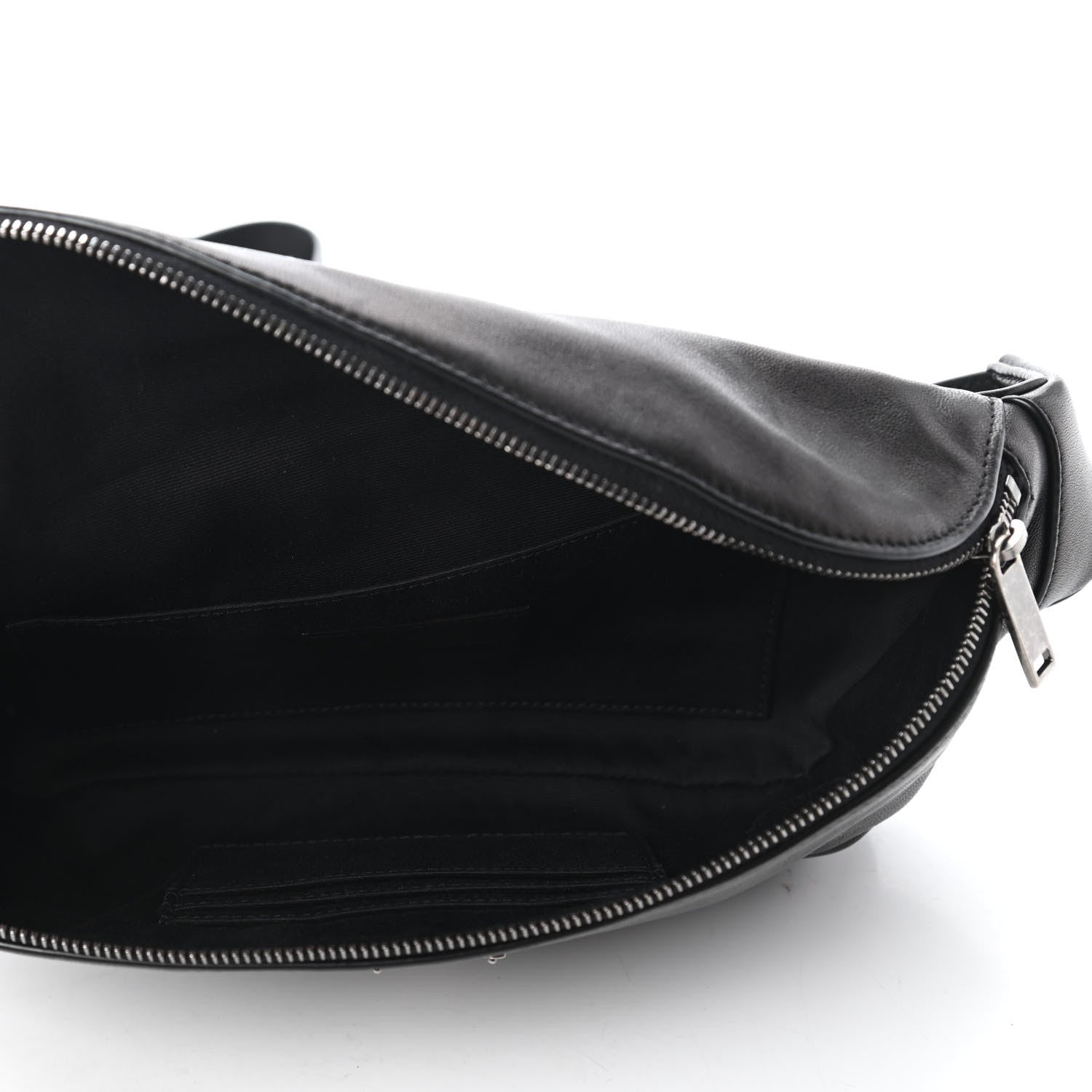 Saint Laurent Calfskin Monogram Belt Bag Black 5 of 11